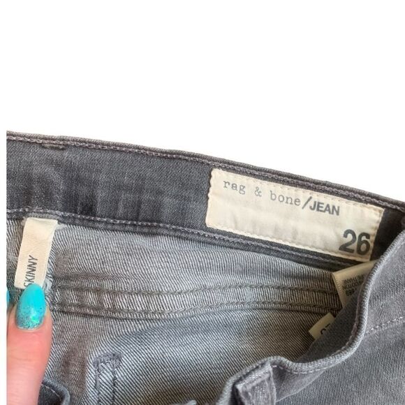 RAG & Bone Skinny Jeans In Grey Wash - Picture 9 of 12